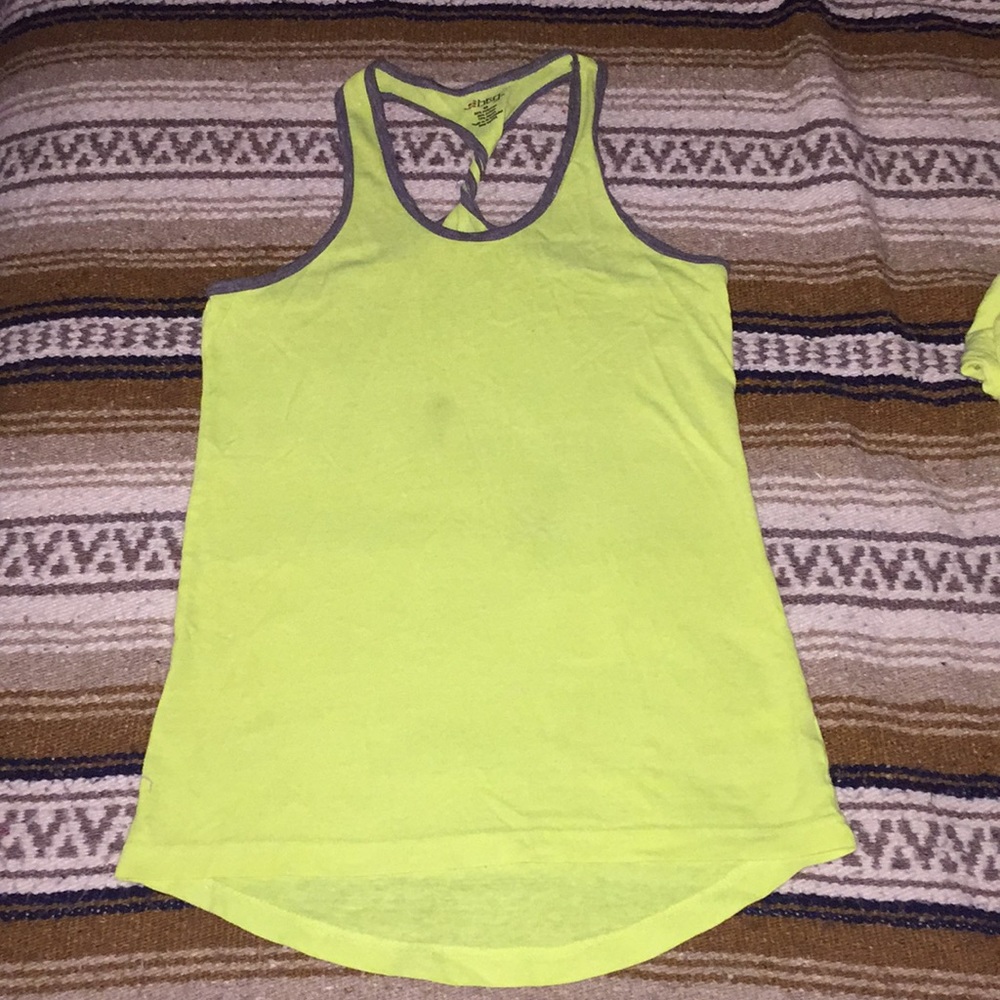 Neon workout tank